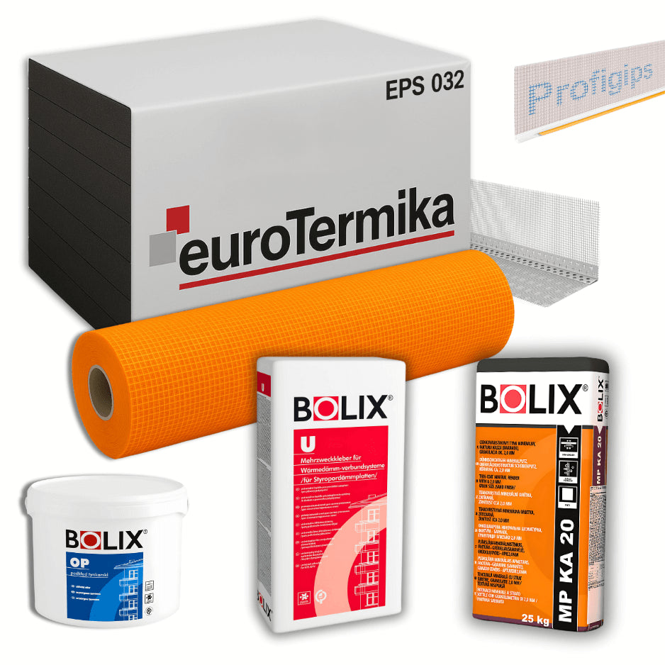 WDVS EPS 032 Komplettpaket – Eurotermika - Fassadendämmung 200–400 m² | ETA-geprüft