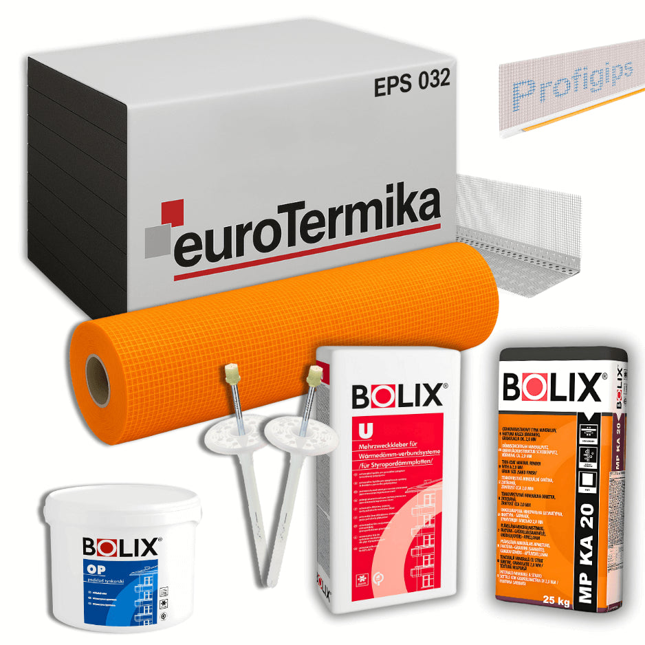 WDVS EPS 032 XXL-Paket – Eurotermika - Fassadendämmung 200–400 m² | ETA-geprüft