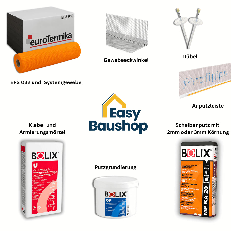 WDVS EPS 032 XXL-Paket – Eurotermika - Fassadendämmung 200–400 m² | ETA-geprüft